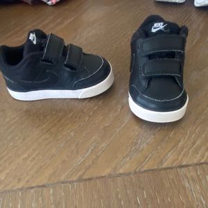Black and white Nikes